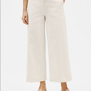 Eileen Fisher Wide Leg Pants in Khaki